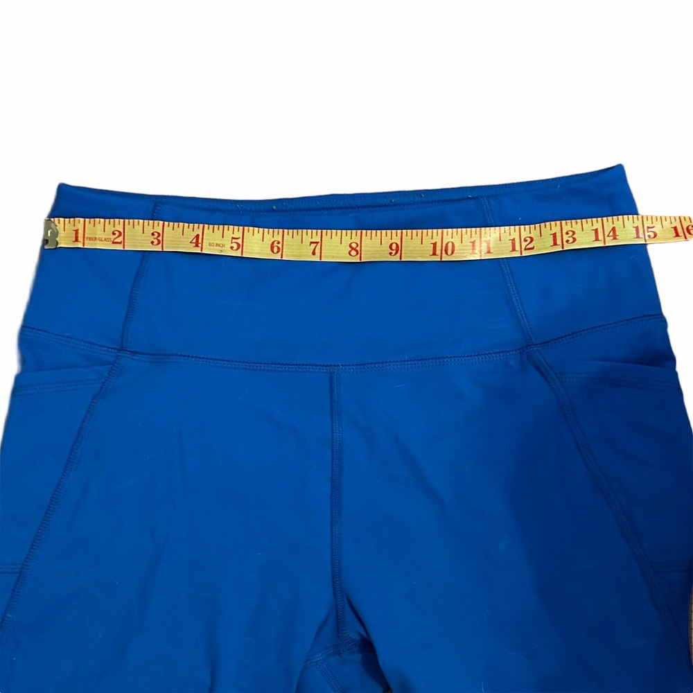 Women's Blue Athletic Shorts - Picture 2 of 6
